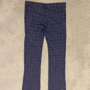 Betabrand Dress Pant Yoga Pants Cerise Check Bootcut Size M Long